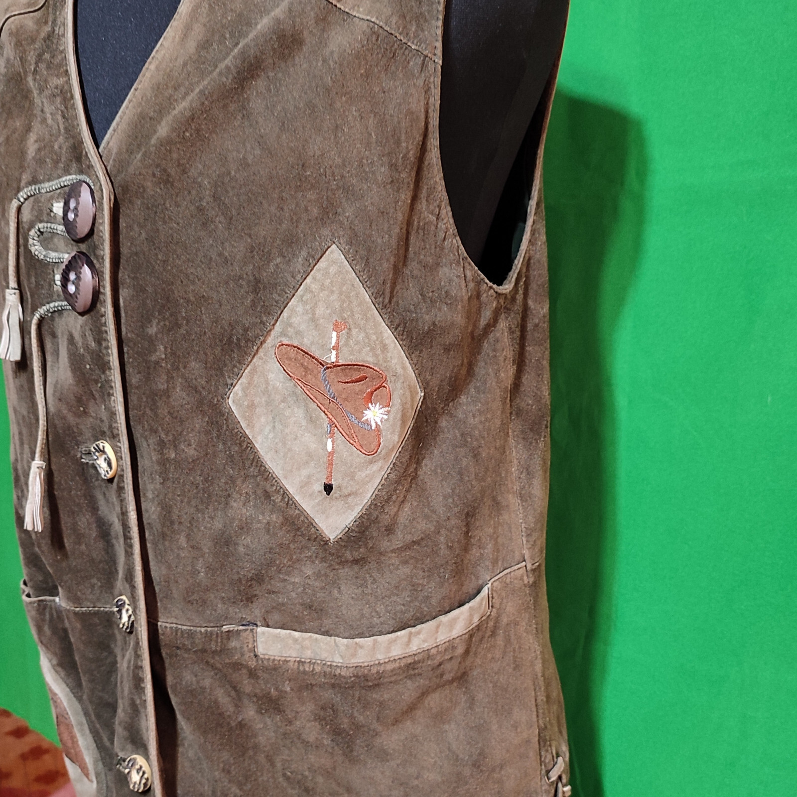 TrApez Trachten Vest Men's Leather Original Tradition… Gem