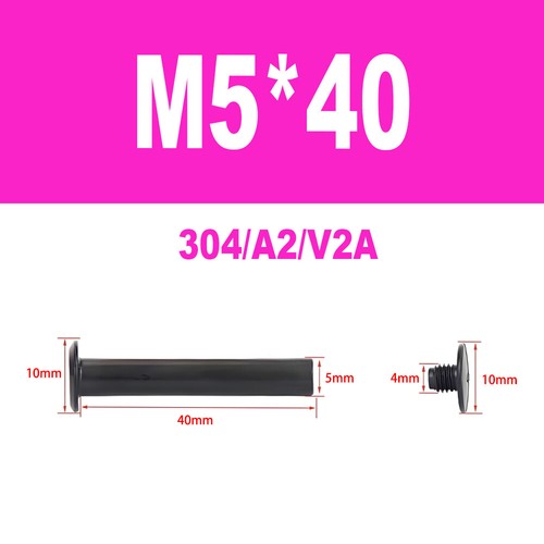 Edelstahl A2 V2A Möbelschrauben Hülsenschrauben Verbindungsschraube M4-M5 - Bild 46 von 50