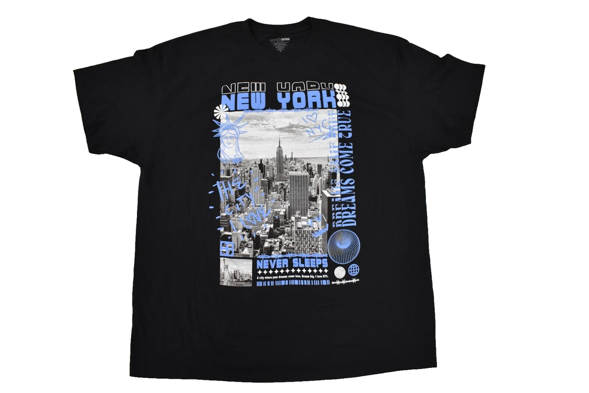 Fashion Nova Womens New York City Never Sleeps Dreams Come True