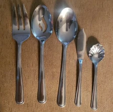5 Piece Hostess Serving Set 18/10 Stainless Stainless