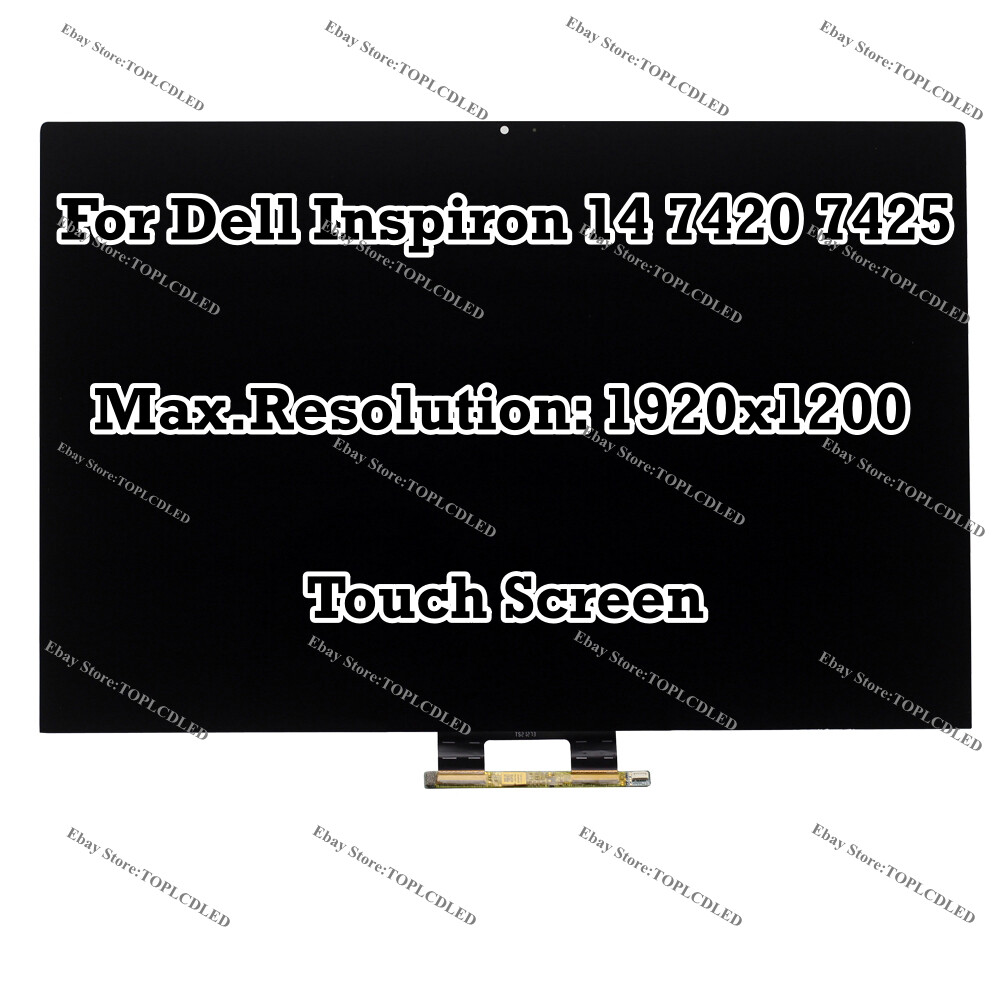 14.0"" Dell Inspiron 14 7420 2-in-1 P161G P161G001 FHD LCD Touch Screen Assembly