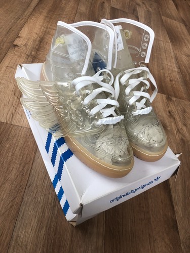 ADIDAS Jeremy Scott Wing Scarpe da ginnastica con le ali trasparenti misura  8 Regno Unito | eBay