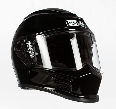 Simpson Racing Products Speed Bandit Motorcycle Helmet Gloss Black - XL