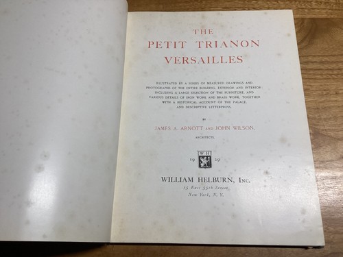 1929 The Petit Trianon Versailles - Rare Book Of Architectural Plates - 第 5/16 張圖片