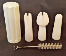 Whip Cream DISPENSER parts 8g whipped Charger  Holder, 3 Tips + brush     PBXKT