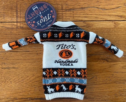 Tito’s Vodka Holiday Sweater doppelseitiger Flaschenverschluss neu mit Etikett - Bild 2 von 2