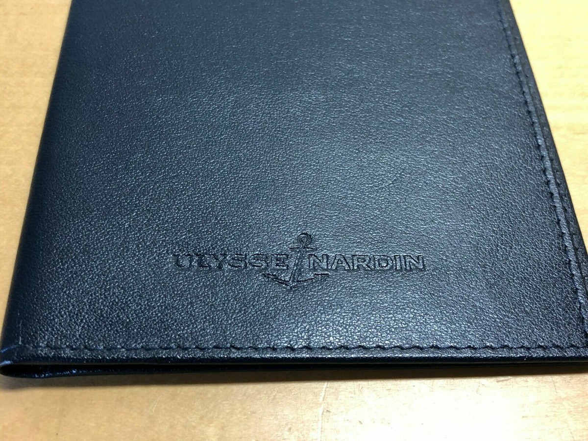 Porte-Cartes ULYSSE NARDIN - Cuir Noir - Collectionneurs De Montres