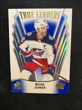 21-22 UD SP Authentic Hockey Blue SP Parallel True Leaders TL-21 Boone Jenner