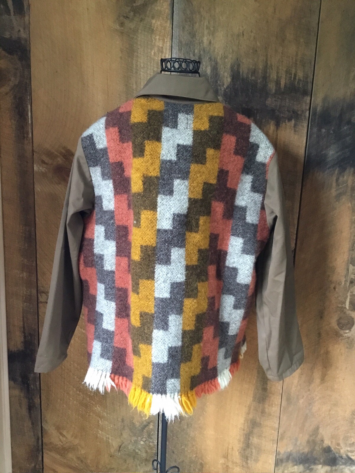 Handmade Coat Jacket Vintage Pendleton Fabric - image 2