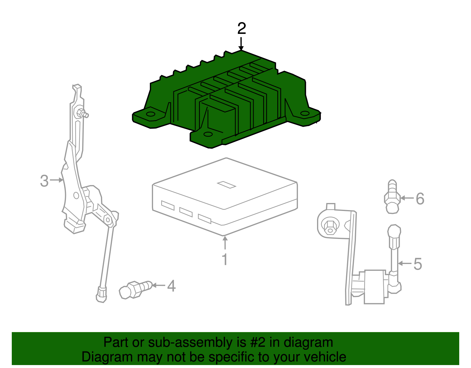 Genuine GM Electronic Suspension Control Module Bracket 84127470 eBay