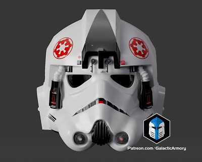 Star wars!  AT-AT Fahrerhelm 3D gedruckt Cosplay roh/fertig