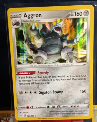 Metal/Colorless Pokemon Bundle - Aggron Holo with Six (6) Reverse Holo's - Picture 1 of 2