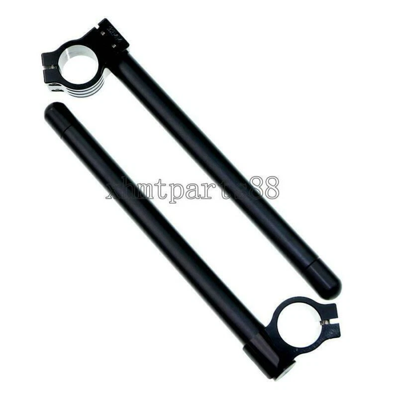 US Black 50mm Clip On Motorcycle 7/8" Handlebar for Yamaha YZF R1 1998-2016 - Image 4 of 4