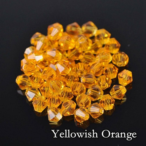Wholesale 1000pcs 4mm Small Bicone Faceted Crystal Glass Loose Spacer Beads lot - Picture 82 of 101