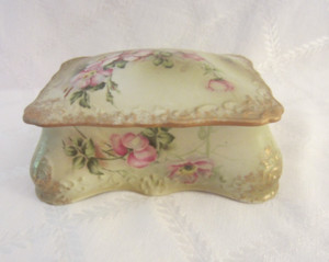 Lovely Antique Nippon Dresser Box with Lid