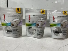 QTY 15 Legrand On-Q Quick Connect RJ25 6-Position White Phone Keystone Insert