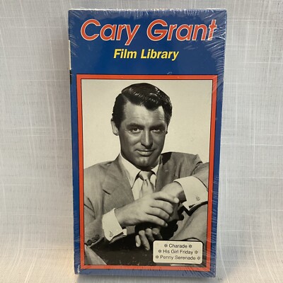 The Cary Grant Film Collection 3 Movies VHS New Sealed Charade Hey Girl Friday
