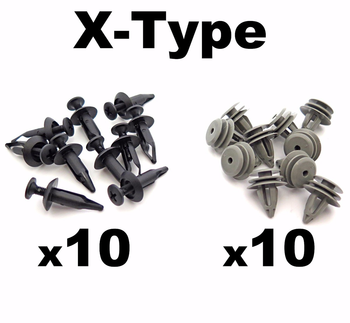 Jaguar X-Type Sill Moulding / Side Skirt Trim Clips - Set of 20