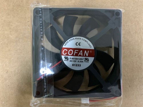 DORHEA Ventilateur 80 X 80 X 15 Mm 12 V 2 Broches DC 8015 Sans Balais Pour Refroidissement De PC D'ordinateur Ou De Radiateur CPU 2 Broches