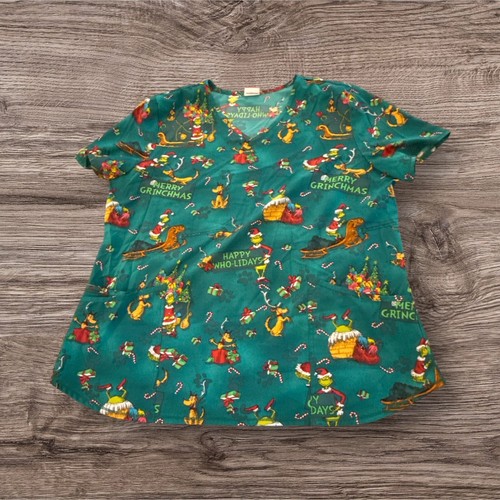 Australian Made Scrub Top- The Grinch and Max
