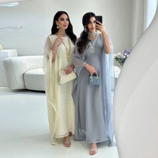 Ramadan Abaya Women Long Robes Evening Kaftan Dubai Modest Caftan Dresses Gown