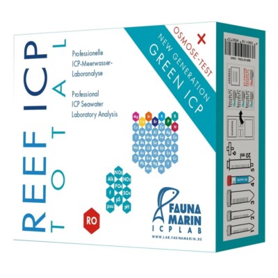 Fauna Marin ICP Total Analyse 90 Werte professionelle Meerwasseranalyse 1 Test