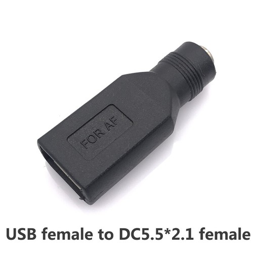 USB To 5.5mm x 2.1mm Male Female DC Power Converter Charger Adapter Connector - Picture 4 of 6