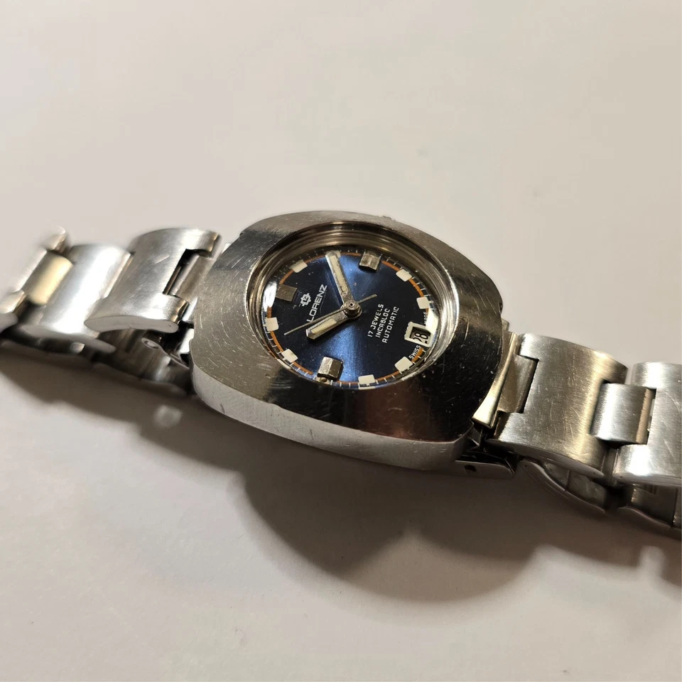 Orologio Lorenz Automatico Vintage Calibro ETA 2551 Acciaio Swiss Made Funziona - Immagine 3 di 4