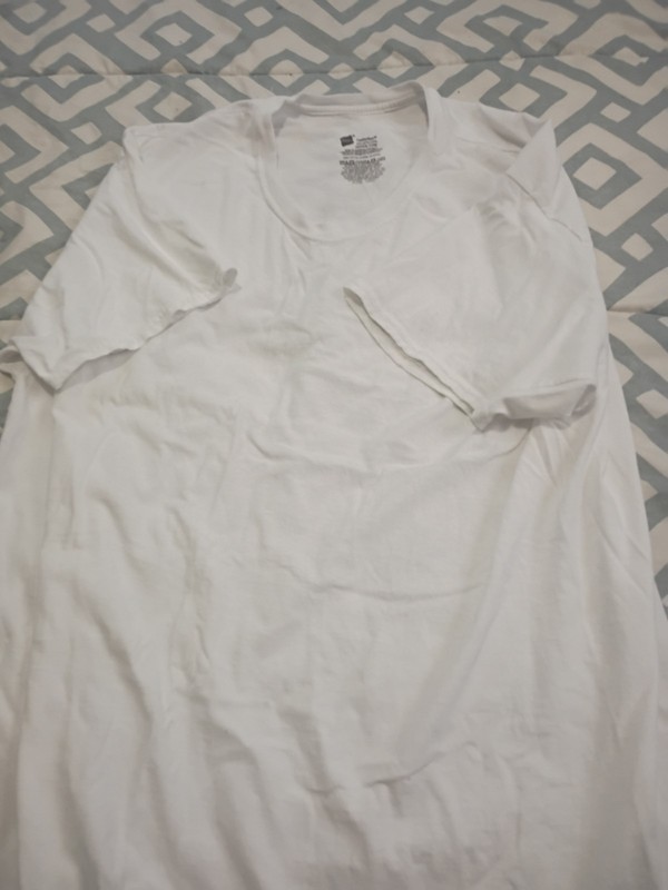 Hanes ComfortSoft Men’s White Crew Neck T-Shirt 2XL Cotton Jersey Short Sleeve