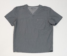 FIGS Men s Leon Graphite Scrub Top Size M Technical Collection 3 Pocket Shirt