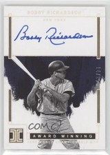 2024 Impeccable Award Winning Holo Silver 14/25 Bobby Richardson Auto 0hw6