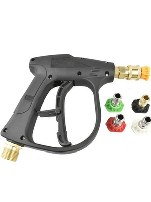 #ad 1 4quot; High Pressure Washer Gun 4000 PSI Car Wash Foam Spray Short Wand w 5 Nozzle $9.00