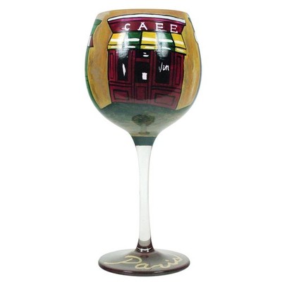 Coyote Hand Painted Red Wine Paris