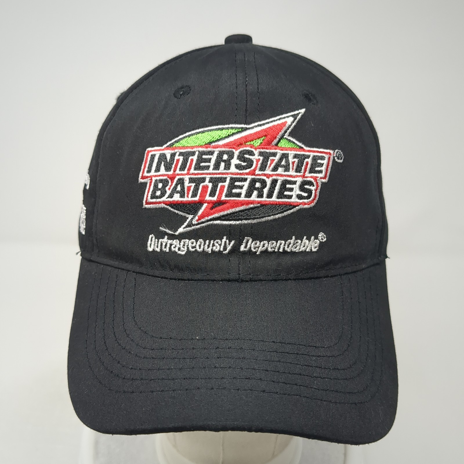 Interstate Batteries Strapback Baseball Cap Black… - image 2