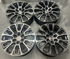 2025-2026 GMC Denali Yukon Sierra 1500 OEM 22" Machined Face Wheel Rim Set of 4 