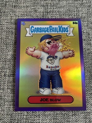 2020 GARBAGE PAIL KIDS CHROME 3 PURPLE REFRACTOR JOE BLOW 84A #75/250