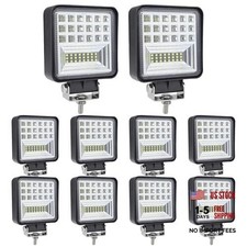 4 Inch Led Fog Lights 10pcs 12v 24v Square Led Work Light 126w 4 Inch 10 Pack 4 Inch Led Fog Lights 10pcs 12v 24v Square Led Work Light 126w 4 Inch 10 Pack