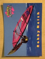 Robby Naish 1992 Beach Sports RARE PROTOTYPE Card #8, Windsurfing