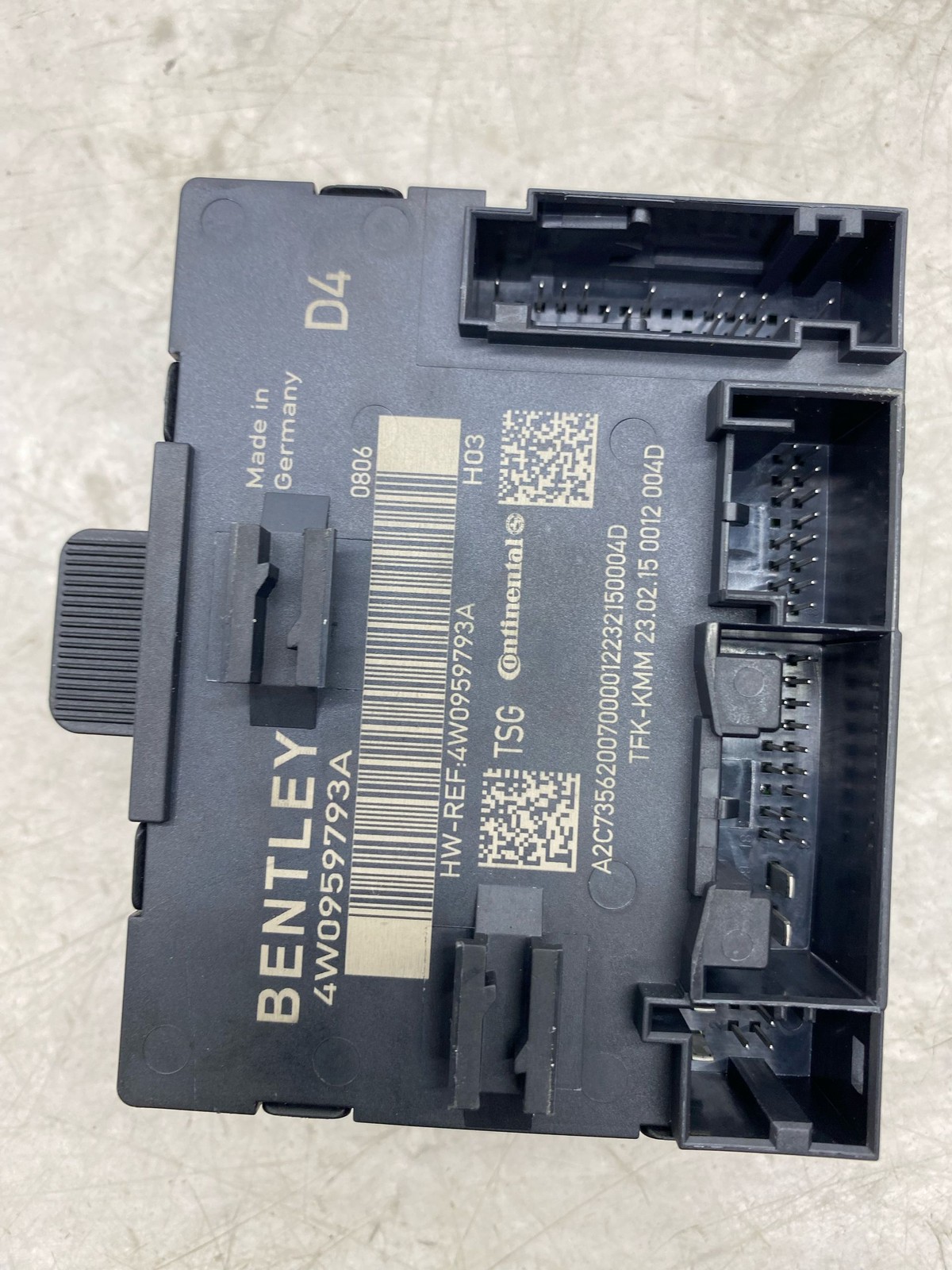 2013-2019 BENTLEY FLYING SPUR OEM FRONT LEFT DOOR CONTROL MODULE UNIT 4W0959793B