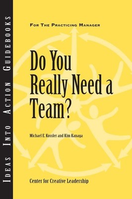 Do You Really Need a Team? (J B CCL (Center for Creative Leaders