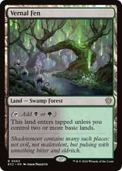 Vernal Fen #63 Commander: Lorwyn Eclipsed MTG Rare