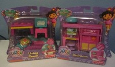 DORA THE EXPLORER WINDOW SURPRISES FURNITURE LIVING ROOM BEDROOM LOT