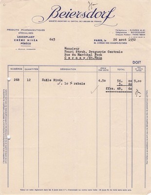 75 PARIS, pharmacist, BEIERSDORF 1932, pharmacy, levela