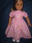 Fits 18" American Girl Doll -Easter Bunny Dress in Pink with Ribbon and Purse — photo 5