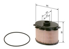 BOSCH Kraftstofffilter 1 457 431 703 Filtereinsatz für CITROËN PEUGEOT FIAT 206