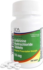 Allergy Relief Cetirizine HCL 10mg 100ct by SDA Labs