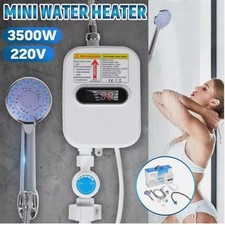 Mini Scaldabagno Elettrico Istantaneo 3500W Con Soffione Doccia Acqua Calda