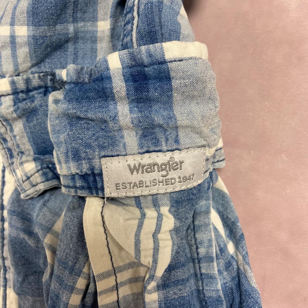 Wrangler Shorts Checked Patterned Cargo Shorts Men's 40 thumbnail 3