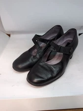 BeautiFeel Tara Mary Jane Block Heel Pumps Size 36 US5.5.  Israel Black 120425E
