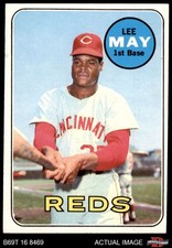 1969 Topps #405 Lee May Reds 4 - VG/EX